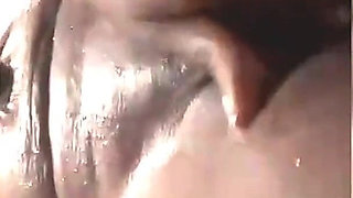 Ebony Slut Shower Piss Swallowing