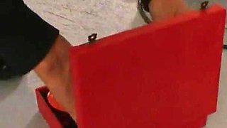 Master and two girl slaves licking, sucking and fisting
