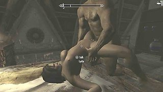 Skyrim wild fun with Lydia in a cartoon adventure