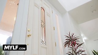 Hot cougar naomi ryder gets her tax refund just in time to pay rent - mylf vs. landlord