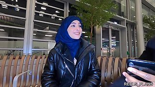 The Veiled Iranian Nadja Gets Fucked Anal In The Toilet And In A Corridor To Pay For The Plane