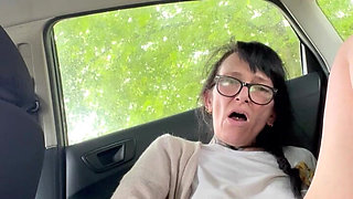Squirting in the Back of M Car