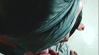 Indian Girlfriend Makes Blowjob While Smoking POV