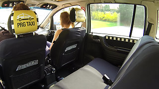 Beauty Squirts All Over the Cab