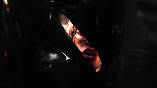 Confined in Latex Sack POV