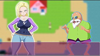 Android 18's wild adventure for a nut in Dragon Ball Part 1 - barely legal fun