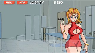 Beautiful Japanese girl in a wild animated adventure