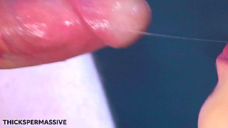 Close-up: Sticky? So good to cum this like this.