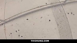 Pawg half asian hotty drilled hard by stranger
