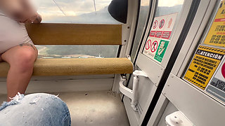 Blowjob and Fuck in the Cable Car in Colombia, Santander with a Very Horny Pregnant Woman