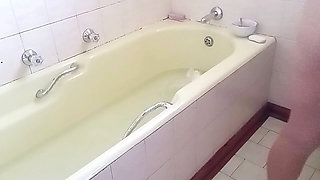 Having a bath and enjoying myself