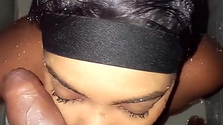 I Surprised My Stepdaughter Taking a Shower in the Bathroom and I Decided to Give Her a Huge Cum on