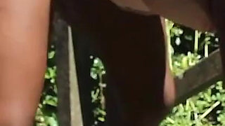 19 Year Old Ebony Babe Getting Fucked in Public Stairway