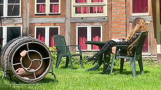 Predicament - Endurance - Slave Locked in Barrel Used as Human Toilet (233)