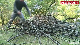 Fabrice Triple And Richard Langin In French Slut Stepmommy Rides Two Dicks In The Forest