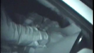 Midnight sexual intercourse inside the car