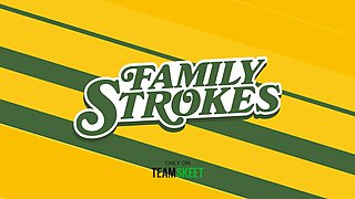 Familystrokes - curvy brazilian step-mother Carmela Clutch shares her spouse with crazy teen stepdaughter