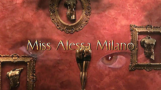 Miss Alessa Milano Shocking and Screaming Electroplay on His Knees