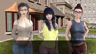 A stepmom's affection at the beach party