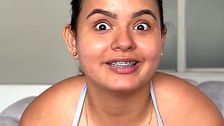 Thicc Latina Stepsister Milk Challenge