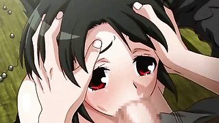 Anime teenie gets her boobs fucked
