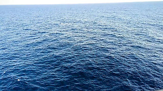 Amateur Hot Wife Solo Masturbation Orgasm on Cruise Ship - Cuckold Husband Locked in Chastity Cage Watches