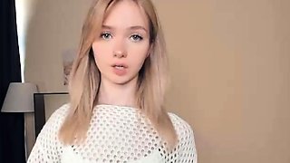 Blonde teen Sierras first erotic masturbation video