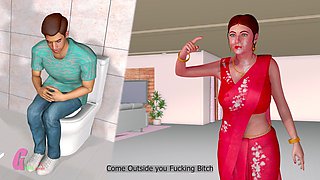 Pyasi Bhabi Part 2 - Indian 3D Animated Porn Sex in Hindi