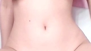 Blonde tight pussy babe solo toy fun in glamour masturbation
