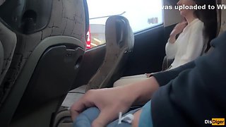 Got Hard Cock On Public Bus And Brunette Helped Me Cum - Verified Amateurs And Katty West