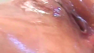 Cumshot on Tits for Young Blonde with Big Tits