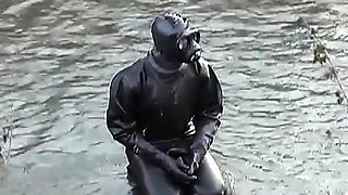 Extreme fetish latex play