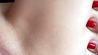 Big Clit Pussy Play in Pearls and Lingerie