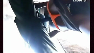African Soldier on a Mission in India Fucks an Indian Girl in a Corner
