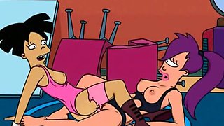 Famous cartoon lesbian MILFs