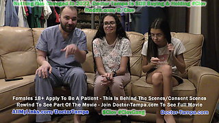 Become Doctor Tampa, Examine Sisters Aria Nicole & Angel Santana Side By Side For Their 1st Gynecological Exam EVER!!!