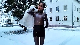 Busty Czech amateur fucks outdoor in public