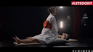 LETSDOEIT - Charming Czech Beauty Vanessa Decker Gives A Sensual Oiled Handjob Followed By A Hot Riding Session