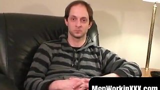 MenWorkinXXX.com - Magnificent grizzly drains his pulsing spunk-pump after powerful dialogue intensively