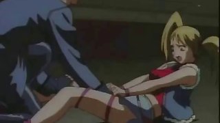 Hentai blondie fucked with strapon