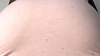 Ebony Stepdaughter in Pink Tight Dress Little Tease