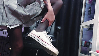Anime Schoolgirl POV Sneakers and Feet Domination