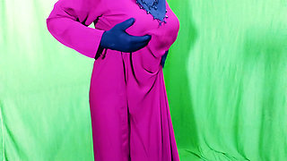 Beautiful Amena Bhabhi has sex indoors wearing a burqa and hijab