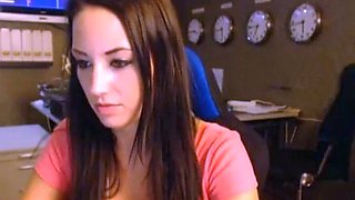 Naughty Teen Secretary on Webcam