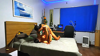 On the Counter, She Bends Over and Gives Herself Completely