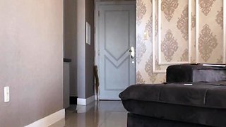 Amateur blond girl with big boobs getting fucked