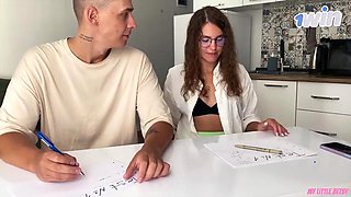 Sexy teacher blows my mind, giant facial comes next. Ill ace exams doggystyle pov