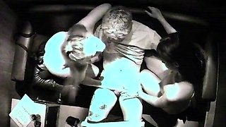 Two strippers 2-handed handjob
