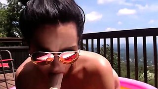 Big-Tits Shea's Solo Balcony Pool Bath