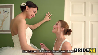 BRIDE4K. My slutty friends helped me with wedding fuck